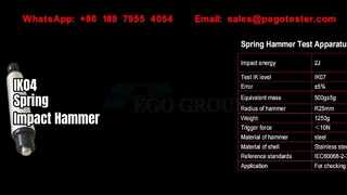 Mekanik Darbe Testleri için Yaylı Çekiç IK01 ila IK07, 0,14J ila 2J