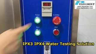 IEC60529 IPX3 ve IPX4 Elde Taşınabilir Püskürtme Nozulu Yağmur Testi Aparatı