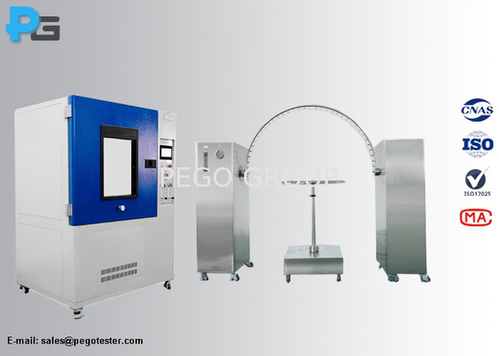 IEC 62196-1 Elektrikli Araç IPX3 ve IPX4 Salınımlı Tüp Su geçirmezlik Deneme Makinesi