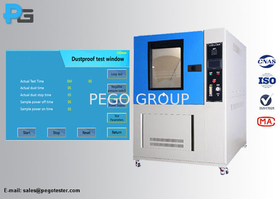 IP5X / IP6X Toz Test Odası Vakum Sistemli PLC Dokunmatik Ekran Kontrolü